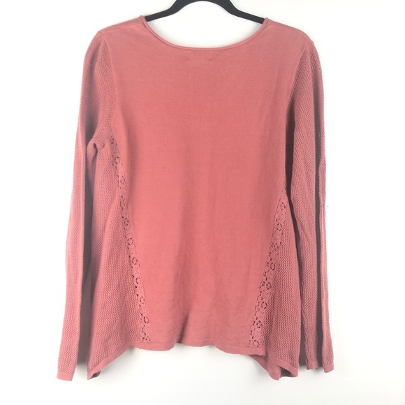 Canyon River Blues Sweater Women’s M Pink/Mauve Lace Detail. - Picture 3 of 7